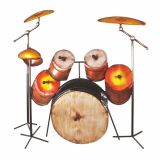 Haku Wandgarderobe "Schlagzeug" aus Metall in...