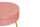 Sitzpouf rund aus Samt Rose/Gold