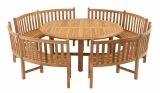 Lesli Living Teak Gartenbank "Round"