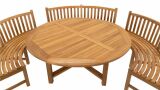 Lesli Living Teak Gartenbank "Round"