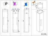 Badmöbel Set Argos 4-teilig Beton