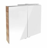 Fackelmann LED-Spiegelschrank  80 cm "B.Brillant" Ast-Eiche