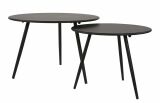 Lesli Living Indoor & Outdoor Beistelltisch "Rafael" Schwarz ø 45 cm