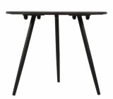 Lesli Living Indoor & Outdoor Beistelltisch "Rafael" Schwarz ø 60 cm