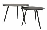 Lesli Living Indoor & Outdoor Beistelltisch "Rafael" Schwarz ø 60 cm