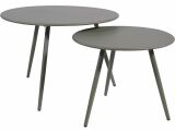 Lesli Living Indoor & Outdoor Beistelltisch "Rafael" Blaubeer ø 60 cm