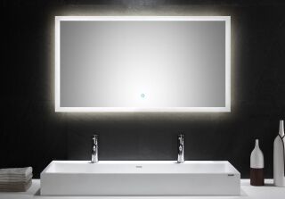 LED Spiegel 120 x 65 cm mit Touch Bedienung