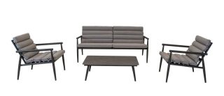 Lesli Living Lounge-Set "Harper Stone" anthrazit/hellgrau