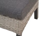 Lesli Living Loungehocker "Treviso Brick" grau/anthrazit