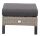 Lesli Living Loungehocker "Treviso Brick" grau/anthrazit