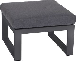 Lesli Living Loungehocker "Pina Colada Negro" schwarzgrau/anthrazit